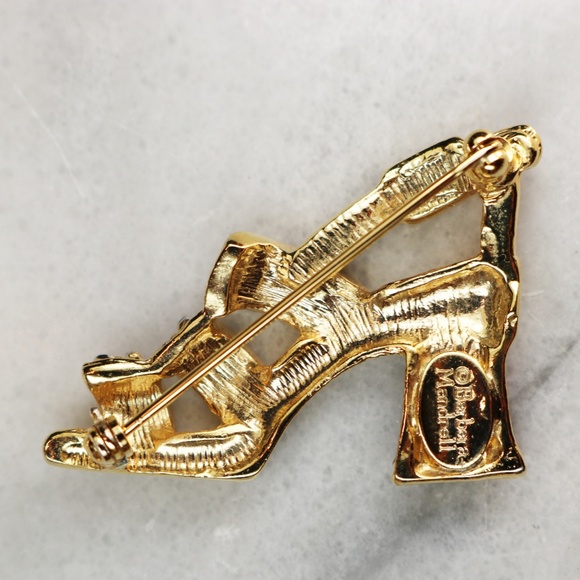 Vintage 1970s Barbara Mandrell High Heel Brooch - Picture 7 of 7